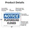 Signmission Playground Closed, 14 in W x Rectangle, Aluminum OS-2PACK-NS-A-1014-L-17319 - alternate 7